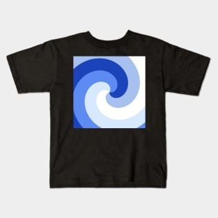 Circle of Abstract Blue Triangle Kids T-Shirt